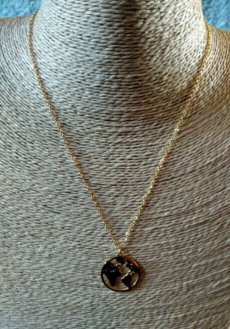 Collar gargantilla acero antialergico con colgante color dorado Nuevos (106)