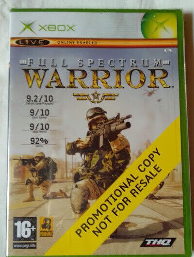 Full Spectrum Warrior para XBOX 360 Nuevo y precintado Pal