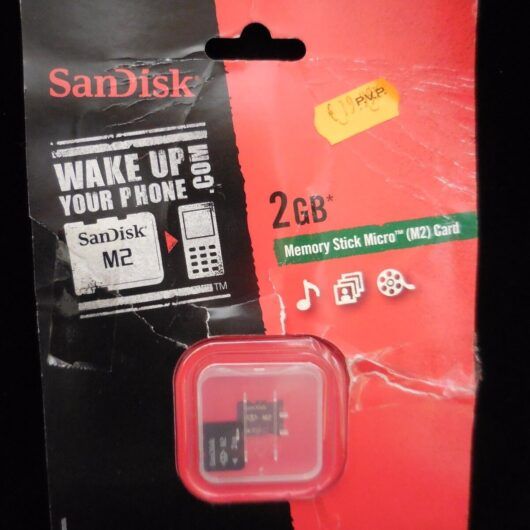 Memory Stick  micro (M2 ) 2 GB Nueva con precinto estropeado