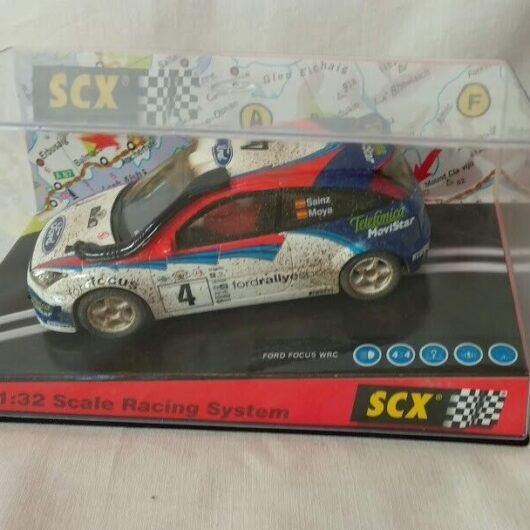 SCX Scalextric FORD FOCUS WRC SAFARI DIRT EFFECT ref 61060 1/32 Nuevo