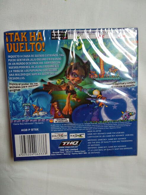 TAK 2 EL BASTON DE LOS SUEÑOS para Gameboy Advance nuevo y precintado - Imagen 3