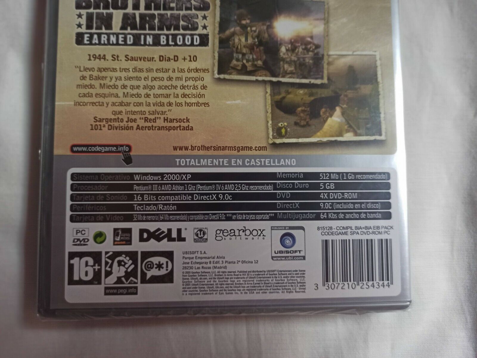 BROTHERS IN ARMS PACK PC SOLO WIN 2000 / XP Nuevo precintado (142) - Imagen 4