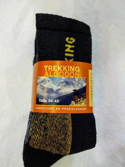 Calcetin trekking hombre puño antipresión pack 3 unidades hechos en España