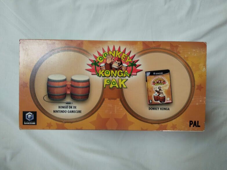 Donkey Konga Pak Juego + Bongo Nintendo GameCube Nuevo y precintado Pal - Imagen 3