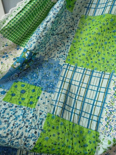 Fular 100% algodon estampado pachwork(134) - Imagen 4