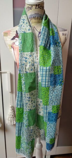 Fular 100% algodon estampado pachwork(134)