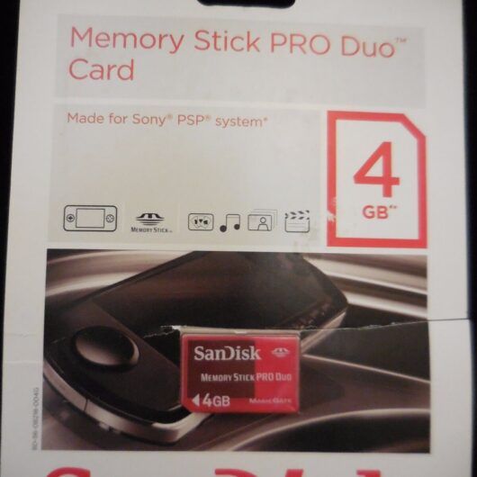Memory Stick  Pro Duo 4 GB Nueva con precinto abierto