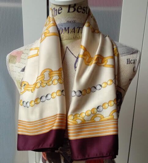 Pañuelo cuello mujer cuadrado tipo italiano diferentes colores (135)