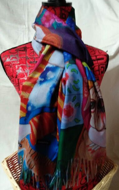 Pasmina Cashmere estampado trio Nuevo con etiquetas (105) - Imagen 3