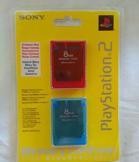 memoria original SONY Memory card 8 MB  PS2  para playstation2 PACK 2 UNIDADES83